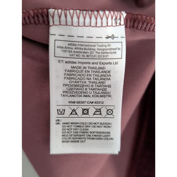 Adidas Velvet Vibes Short Dress Maroon Women’s Size Small NWT Athletic Casual - Picture 8 of 8